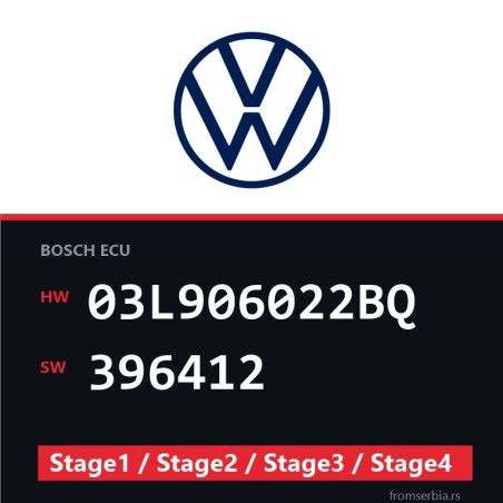 VW 03L906022BQ 396412 Stage1 / Stage2 / Stage3 / Stage4 file