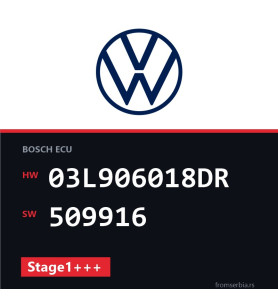 VW Touran 03L906018DR 509916 Stage1+++ tuning file