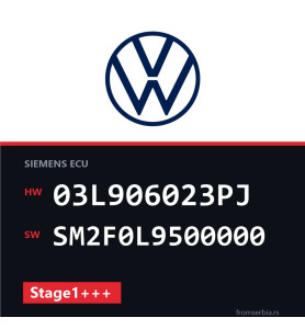 VW Touran 03L906023PJ SM2F0L9500000 Stage1+++ tuning file