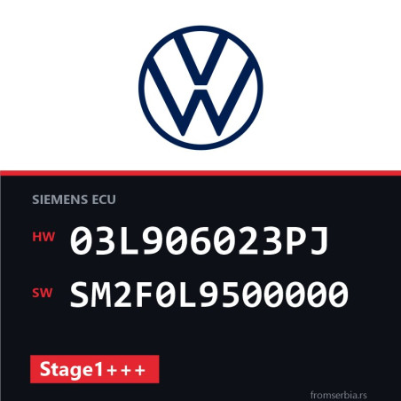 VW Touran 03L906023PJ SM2F0L9500000 Stage1+++ tuning file