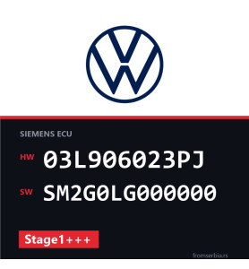 VW Touran 03L906023PJ SM2G0LG000000 Stage1+++ tuning file