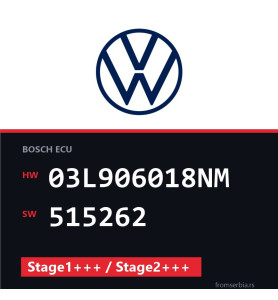VW Touran 03L906018NM 515262 Stage1+++ / Stage2+++ tuning file