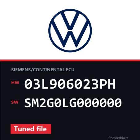 VW Touran 03L906023PH SM2G0LG000000 Tuned file tuning file