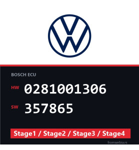 VW T4 0281001306 357865 Stage1 / Stage2 / Stage3 / Stage4 tuning file