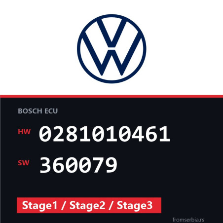 VW T4 0281010461 360079 Stage1 / Stage2 / Stage3 tuning file