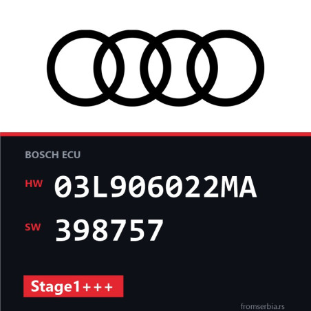 Audi A4 03L906022MA 398757 Stage1+++ tuning file