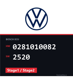 VW T4 0281010082 2520 Stage1 / Stage2 tuning file