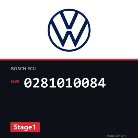 VW Transporter 0281010084 Stage1 tuning file