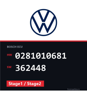 VW Transporter 0281010681 362448 Stage1 / Stage2 tuning file