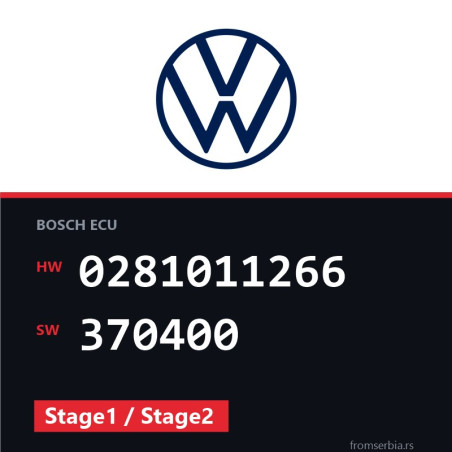 VW Transporter 0281011266 370400 Stage1 / Stage2 tuning file