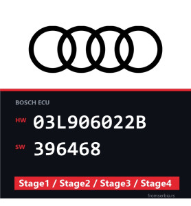 Audi 03L906022B 396468 Stage1 / Stage2 / Stage3 / Stage4 file