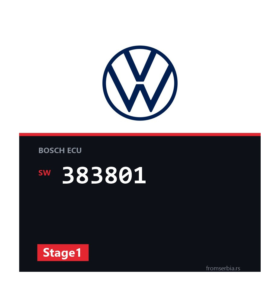 VW Transporter 383801 Stage1 tuning file
