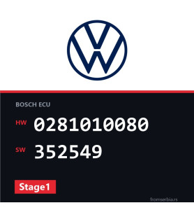 VW Transporter 0281010080 352549 Stage1 tuning file