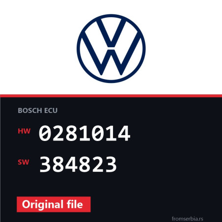 VW T5 0281014 384823 original ECU file