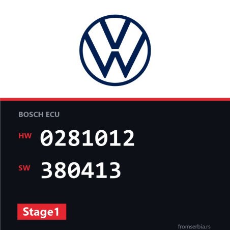 VW T5 0281012 380413 Stage1 tuning file