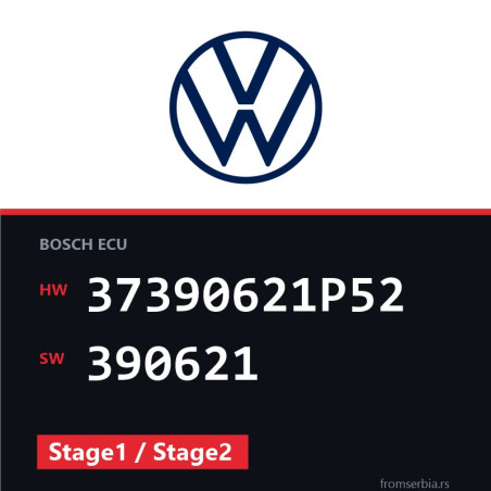 VW T5 37390621P52 390621 Stage1 / Stage2 tuning file