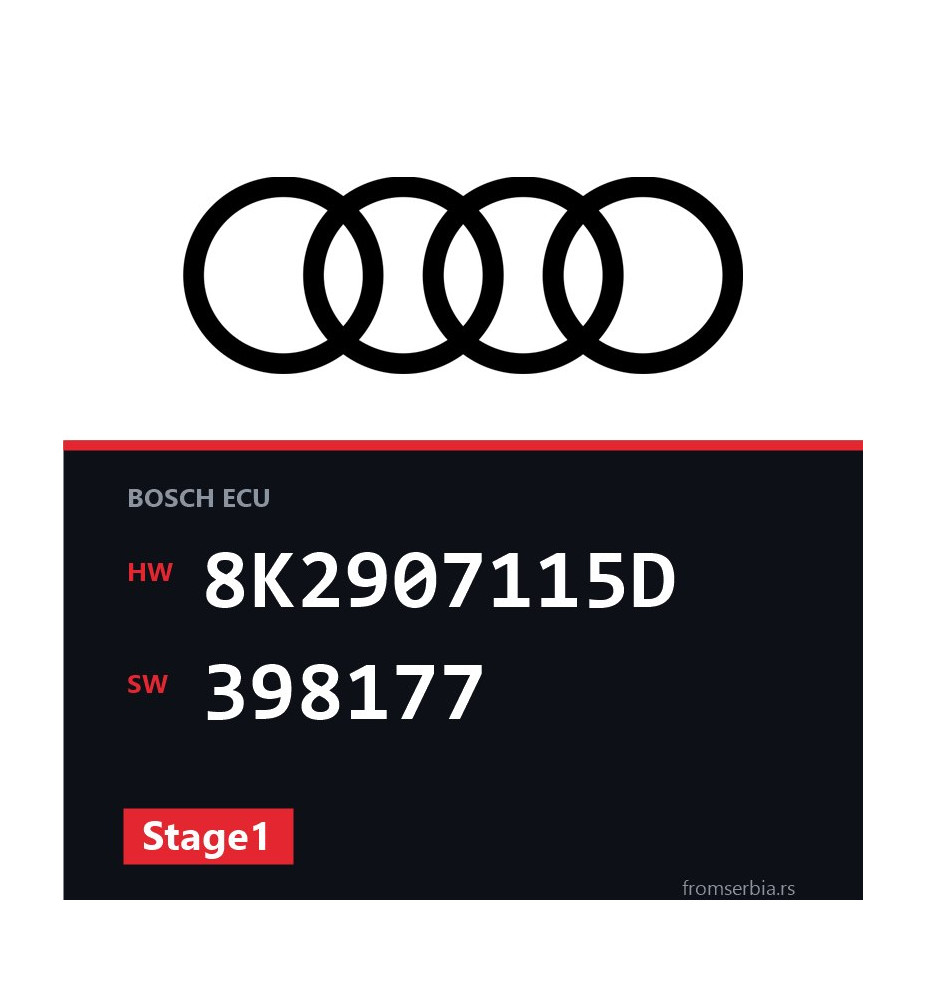 Audi A4 8K2907115D 398177 Stage1 tuning file