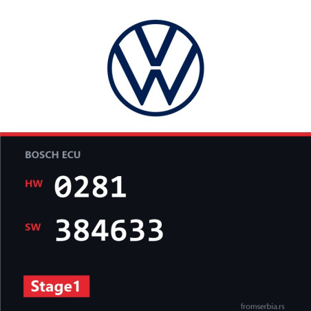 VW Transporter 0281 384633 Stage1 tuning file
