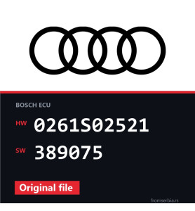 Audi A4 0261S02521 389075 original ECU file