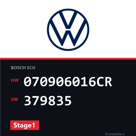 VW T5 070906016CR 379835 Stage1 tuning file