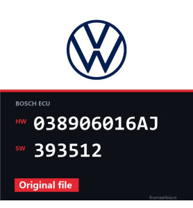 VW Transporter 038906016AJ 393512 original ECU file