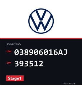 VW Transporter 038906016AJ 393512 Stage1 tuning file