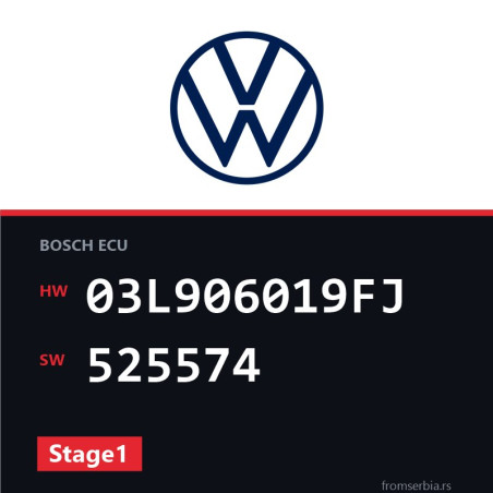 VW Transporter 03L906019FJ 525574 Stage1 tuning file