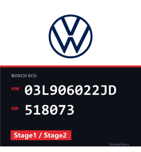 VW Transporter 03L906022JD 518073 Stage1 / Stage2 tuning file