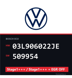 VW 03L906022JE 509954 Stage1+++ / Stage1+++ + EGR OFF file