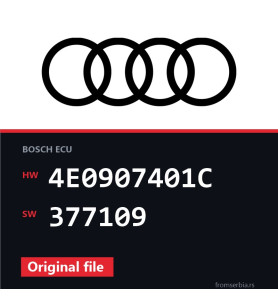Audi A4 4E0907401C 377109 original ECU file