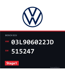 VW Transporter 03L906022JD 515247 Stage1 tuning file