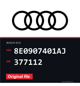 Audi A4 8E0907401AJ 377112 original ECU file