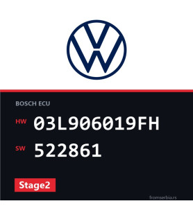 VW Transporter 03L906019FH 522861 Stage2 tuning file