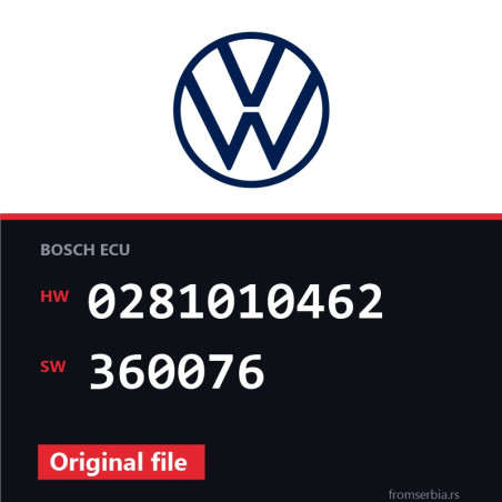 VW T4 0281010462 360076 original ECU file