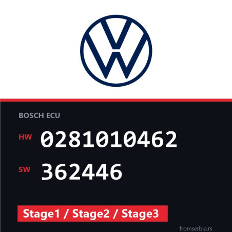 VW T4 0281010462 362446 Stage1 / Stage2 / Stage3 tuning file