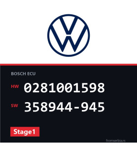 VW T4 0281001598 358944-945 Stage1 tuning file
