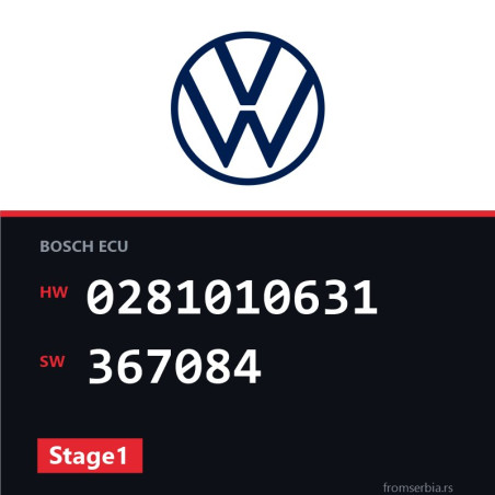 VW T4 0281010631 367084 Stage1 tuning file