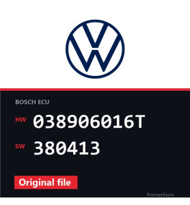 VW Transporter 038906016T 380413 original ECU file