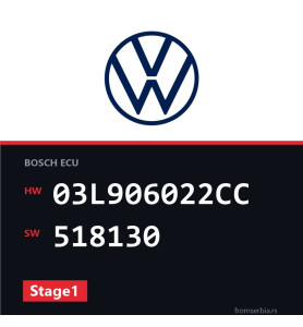 VW Transporter 03L906022CC 518130 Stage1 tuning file