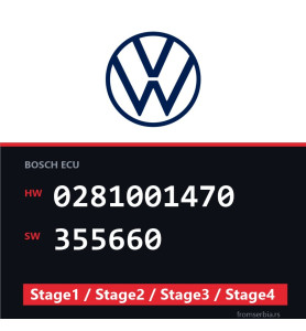 VW 0281001470 355660 Stage1 / Stage2 / Stage3 / Stage4 file