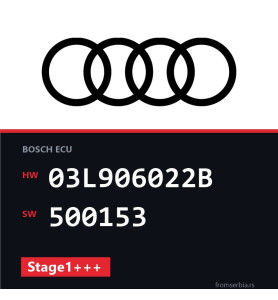 Audi A4 03L906022B 500153 Stage1+++ tuning file