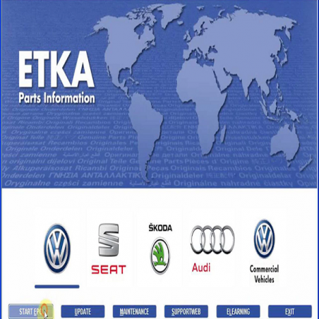 ETKA Electronic Catalogue V7.5 For Audi VW Seat Skoda
