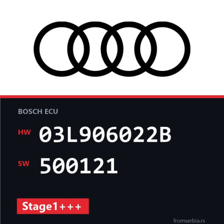 Audi A4 03L906022B 500121 Stage1+++ tuning file