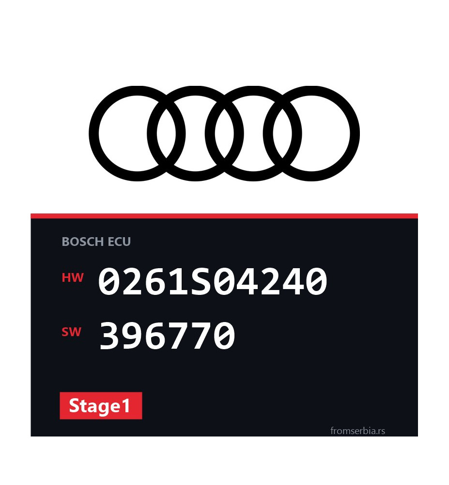 Audi A4 0261S04240 396770 Stage1 tuning file