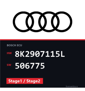 Audi A4 8K2907115L 506775 Stage1 / Stage2 tuning file