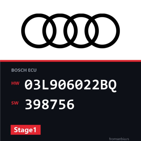 Audi A4 03L906022BQ 398756 Stage1 tuning file