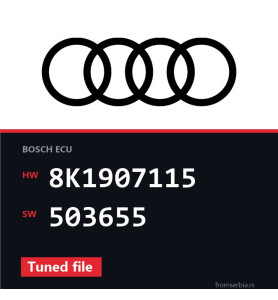 Audi A4 8K1907115 503655 Tuned file tuning file