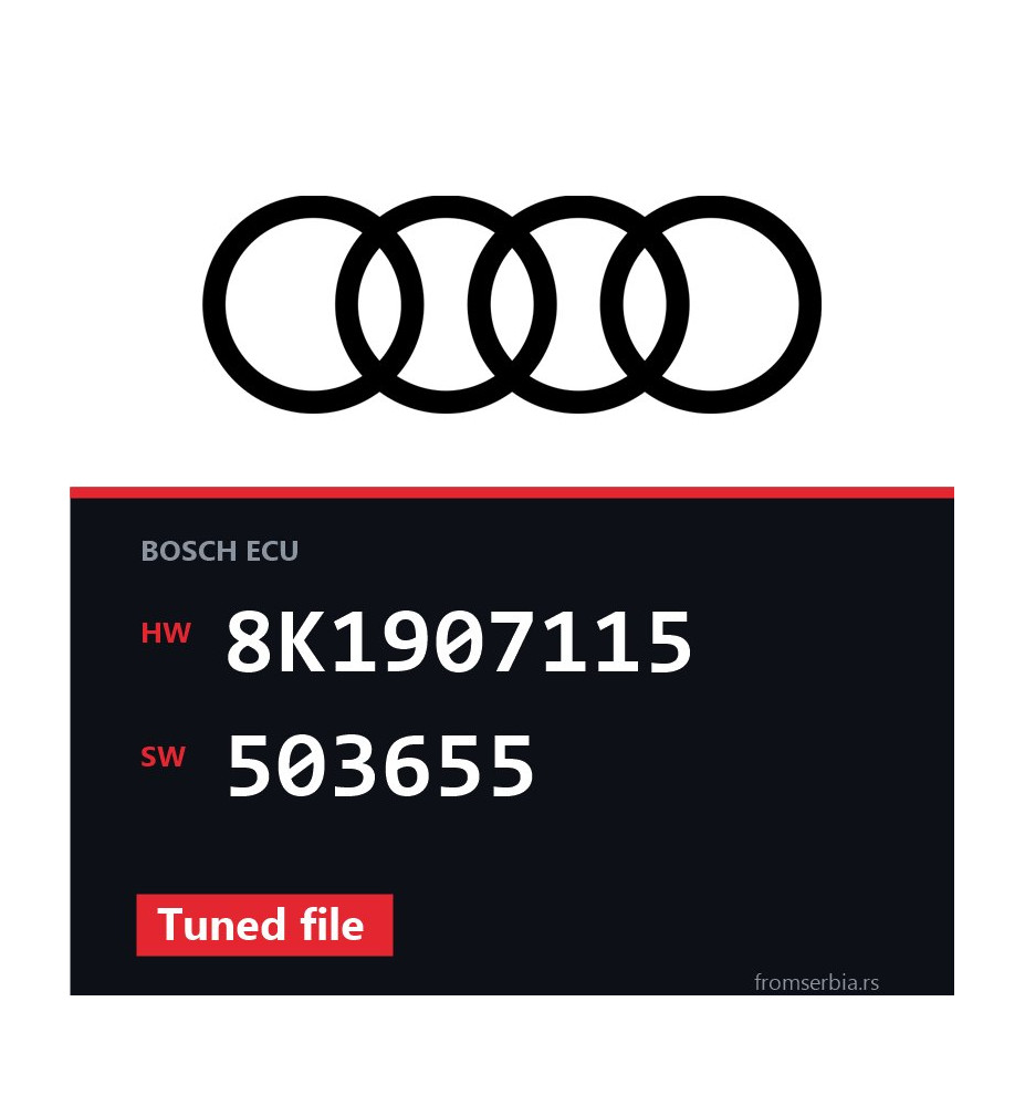 Audi A4 8K1907115 503655 Tuned file tuning file
