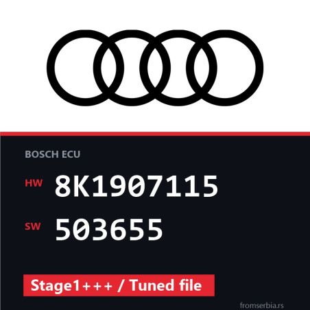 Audi A4 8K1907115 503655 Stage1+++ / Tuned file tuning file