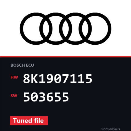 Audi A4 8K1907115 503655 Tuned file tuning file